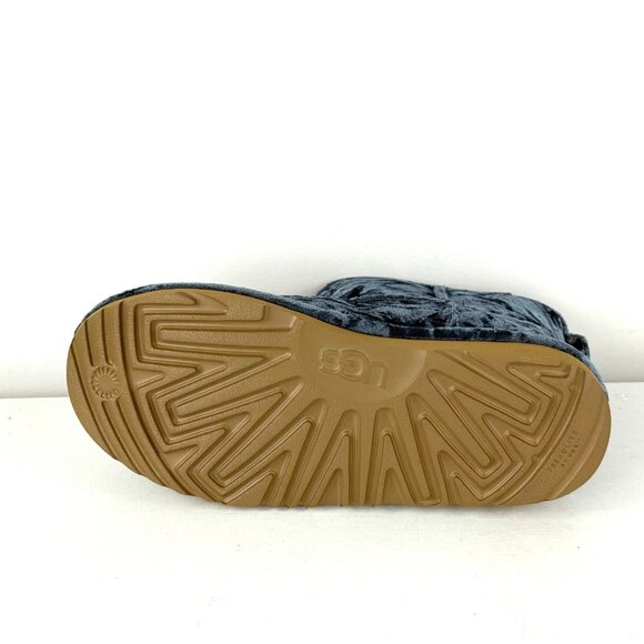 Youth US Size 6 - UGG Classic Mini II Velvet Fashion Winter Boots - Ocean Blue - Picture 7 of 8